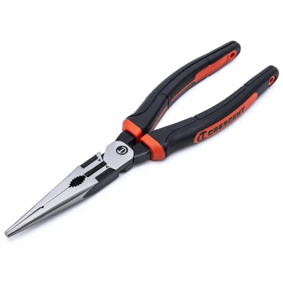 Z2 Long Nose Pliers, Comfort Grip, 8 In.