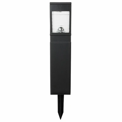 3-tier Bollard Stake Light - 8 Lumen Black Plastic Outdoor Lighting