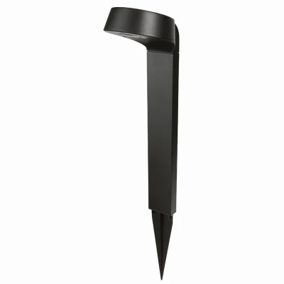 Solar Stake Lights, Black Plastic, 2-Pk.