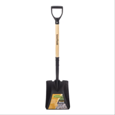 Square Point Garden Transfer Shovel, Wood D-Handle