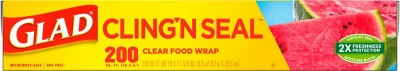 Cling'n Seal Clear Cling Food Wrap, 200 Sq. Ft. Roll