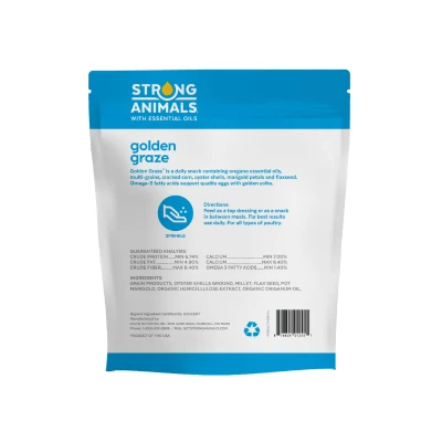 Golden Graze Poultry Daily Snack Treat with Oyster Shells, 5 Pound Bag