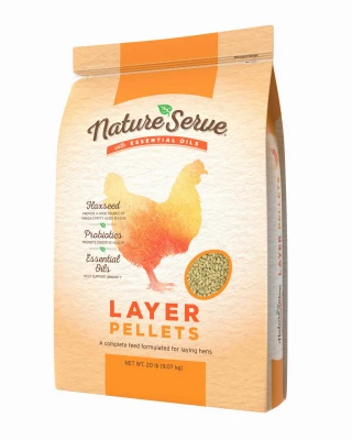 Laying Hens Feed Pellets with Essential Oils, 20 Lbs.
