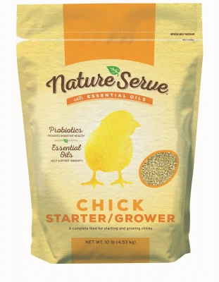 Chick Starter Grower Feed with Essential Oils, 10 Lbs.