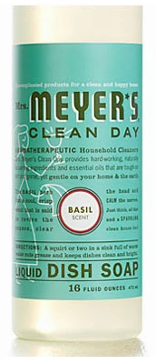 Basil Scent Liquid Dish Soap, 16 oz.