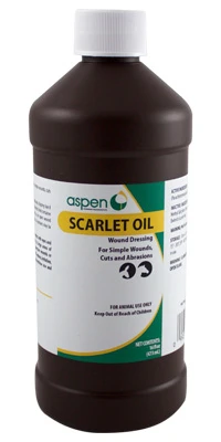 Scarlet Oil Antiseptic Horse Wound Treatment, 16 Oz. - Non-aerosol Formula