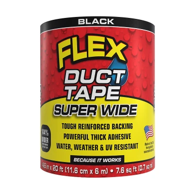 Flex Duct Tape, Super Wide 4.6 In x 20 Ft.