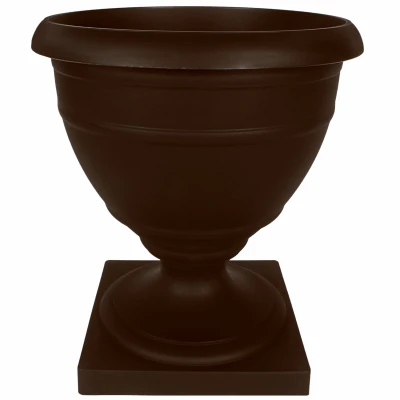 Grecian Urn, Black Resin, 16 In.