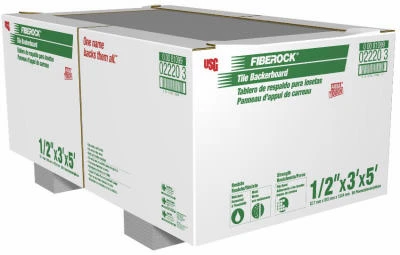 Tile Backerboard Panel, 1/4 x 5 In. x 3 Ft.