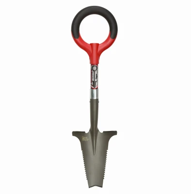 Root Slayer Mini Digger Shovel, Inverted V Cutting Blade, O-Handle Grip