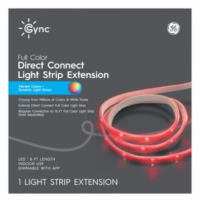 Cync Led Smart Light Strip Extension, 6 Watt, 8 Feet, Model 93130384