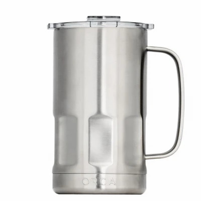 Insulated Stein with Lid, Stainless Steel, 28 oz.