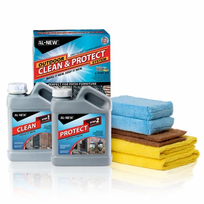 Outdoor Clean & Protect Furniture Kit - Model 1008 With Cleaning Pads And Cloths