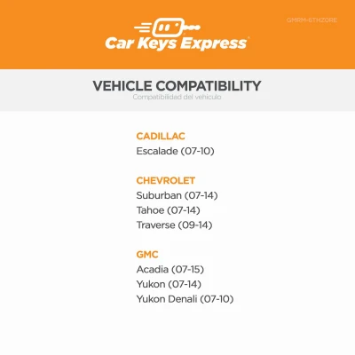 Programmer and Car Remote for Select Cadillac Chevrolet and GMC Vehicles