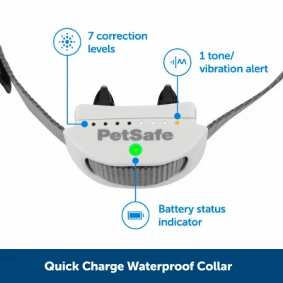 Rechargeable Receiver Dog Collar Compatible with In-Ground Fence Systems