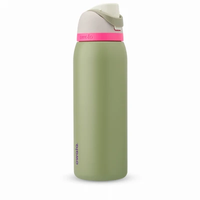 FreeSip Stainless Steel Water Bottle, Neo Sage Color, 32 Ounce Capacity