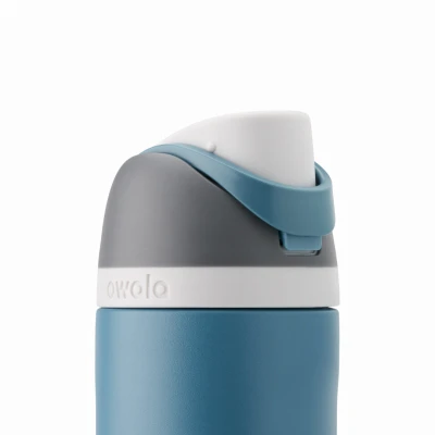 FreeSip Stainless Steel Water Bottle Blue Oasis 24 Ounce