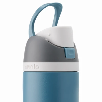 FreeSip Stainless Steel Water Bottle Blue Oasis 24 Ounce