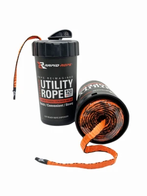 Extreme Utility Rope In Canister, Orange, 120 Feet - Weather Resistant & Durable