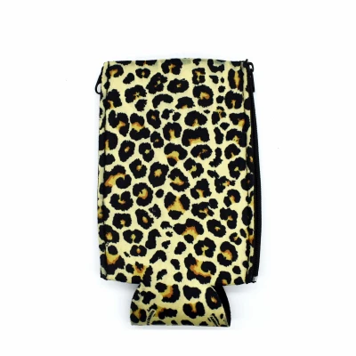 Leopard Magnetic BipSip Can Koozie