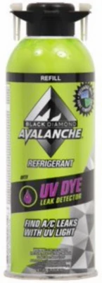 Black Diamond A/C Refrigerant with UV Dye Leak Detection, 12.3 oz.