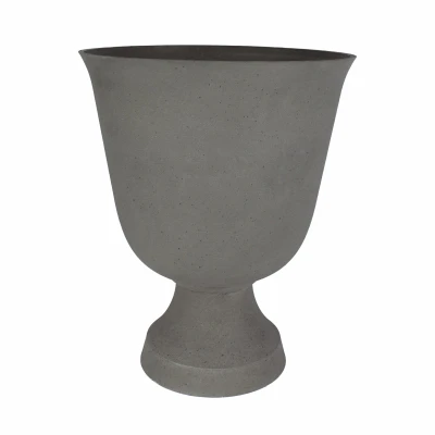 Ca Grecian Urn, Faux Stone Resin, 19 Inch Round Planter