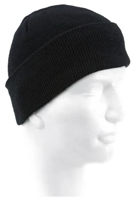 Watch Cap, Black Dri-Release Wool & Acrylic