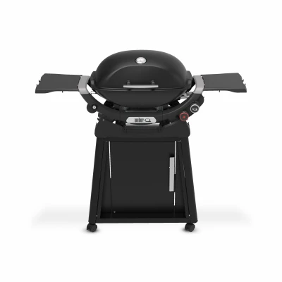 NEW! Q2800N+ LP Portable Gas Grill + Cart, Midnight Black