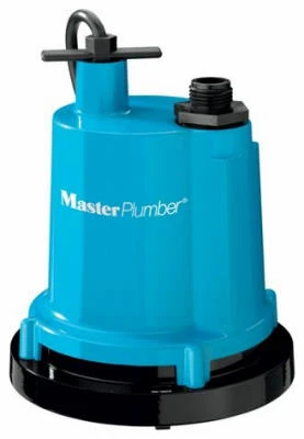 Classic Geyser Heavy-Duty Submersible Utility Pump, 1/4-HP Motor, 1300-GPH