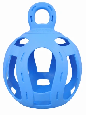 Jolly Treat and Hay Dispenser Ball for Small Pets, Blue, 8 Inch Diameter