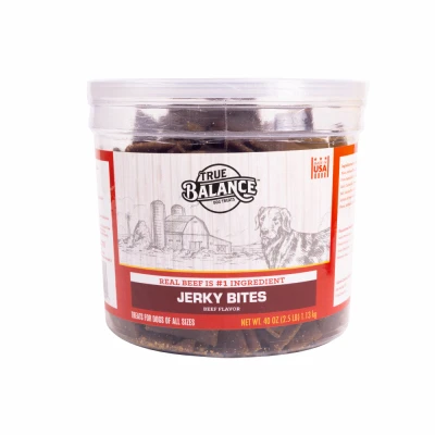 Beef Jerky Bites Dog Treats, 40 Ounce Pack