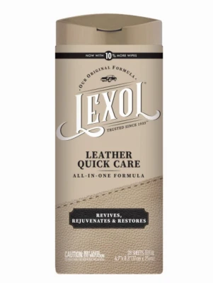 Leather Quick Care Wipes, 28-Ct.