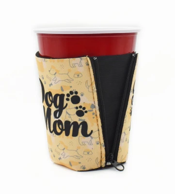 Dog Mom Can Koozie Insulated Beverage Holder for 12 Ounce Cans