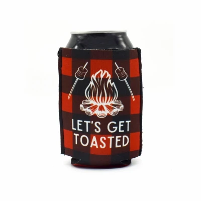 Let's Get Toasted Beverage Can Koozie Insulator Sleeve