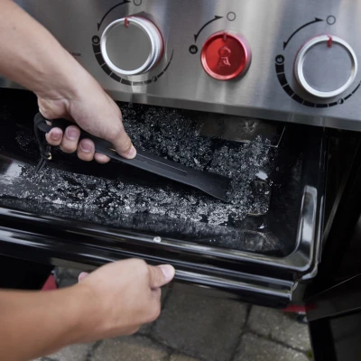 Genesis E-325 Three-Burner Liquid Propane Gas Grill with 39,000 BTU and Sear Burner in Black