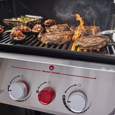 NEW! Genesis E-325 3-Burner Natural Gas Grill, 39,000 BTU + Sear Burner, Black