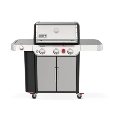 NEW! Genesis S-335 3-Burner LP Gas Grill, 39,000 BTU + Sear & Side Burners, Stainless Steel