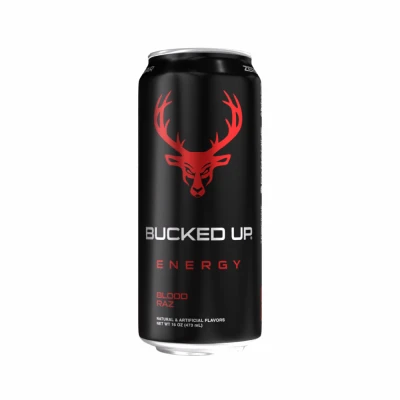 Energy Drink, Blood Raz Flavor, 16 Oz. - Natural Caffeine & Brain Boosters