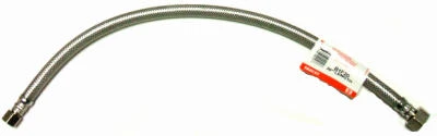 20-In. Faucet Connector, Braided Stainless Steel, 3/8 Compression x 1/2-In. FIP