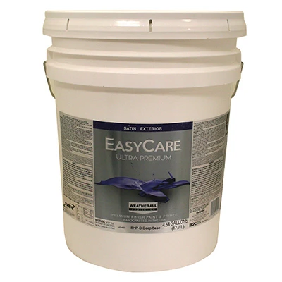 Ultra Premium WeatherAll Exterior Latex House Paint, Satin Deep Base, 5 Gallons