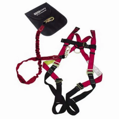 Aerial Lift Kit With Standard-size Harness And Shock Absorbing Lanyard
