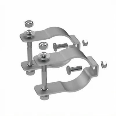 Tube Gate Attachment Brackets for Secure Gate Installation, Heavy-Duty Metal Construction