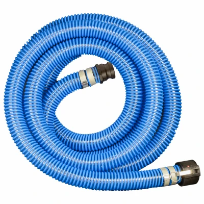 XTRMEFLX Suction Hose Assembly, Poly Cam Lock, Blue, 2 In. x 50 Ft.