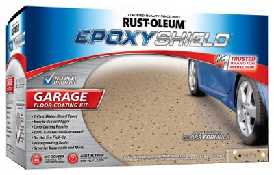 EpoxyShield Resin Garage Floor Paint Kit, Tan