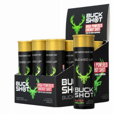 Buck Shot Energy Shot Watermelon Flavor Single Bottle