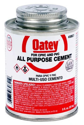 All-Purpose Solvent Pipe Cement, Clear, 8 oz.