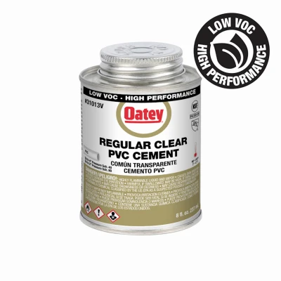 Clear PVC Pipe Cement, 8 oz.