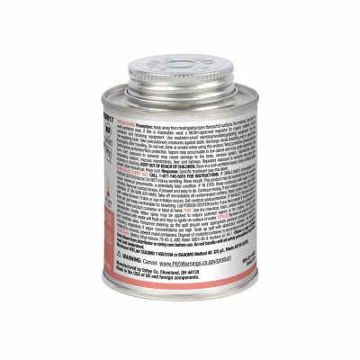 8 Oz. Medium Bodied Black Extra Special Abs Cement For Non-pressure Applications