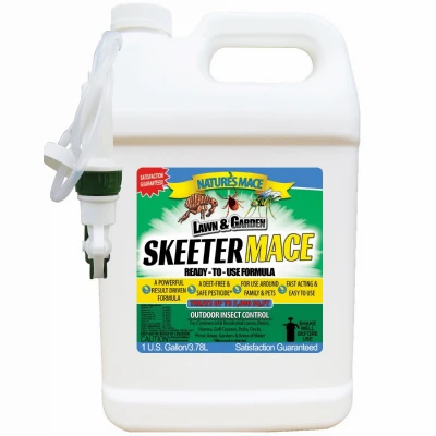 Skeeter Mace All-Natural Mosquito Repellent, Gallon Spray Bottle