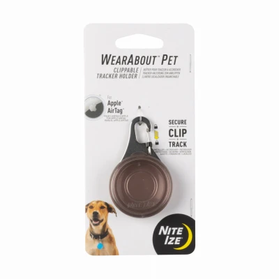Wearabout Clippable Airtag Pet Tracker Holder - Smoke Color, Model Watp-06t-r6